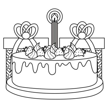 hediyeler kutuları tatlı kek ile sunar