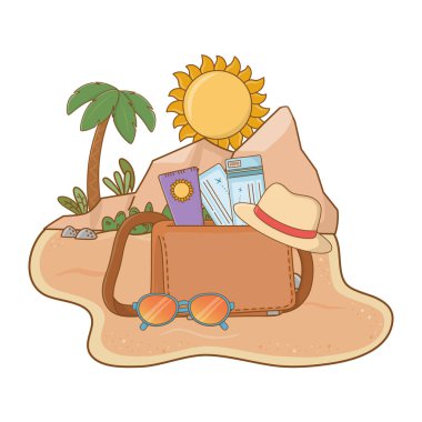 kum üzerinde peyzaj plaj