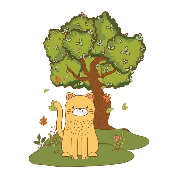 Diseño de dibujos animados Cat — Vector de stock
