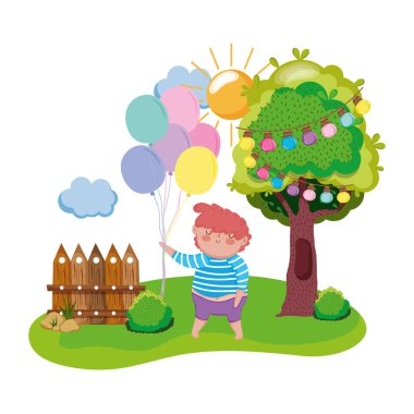 manzara küçük tombul çocuk