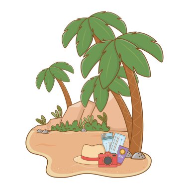 kum üzerinde peyzaj plaj