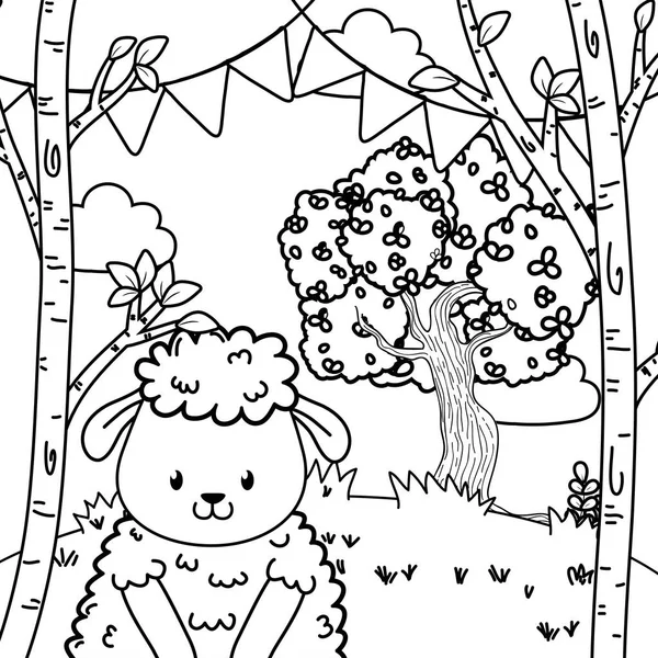 sevimli sevimli hayvan çizgi