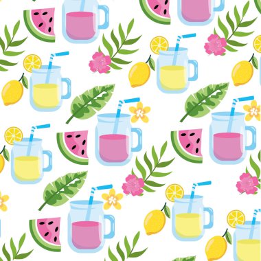 sorunsuz çiçek desenli çizgi film