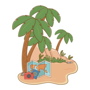 kum üzerinde peyzaj plaj