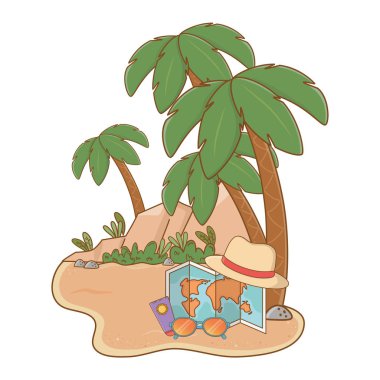 kum üzerinde peyzaj plaj