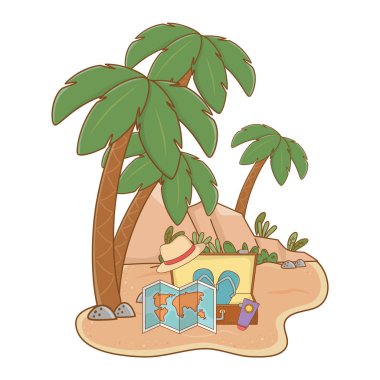 kum üzerinde peyzaj plaj