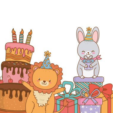 sevimli küçük hayvanlar karikatür