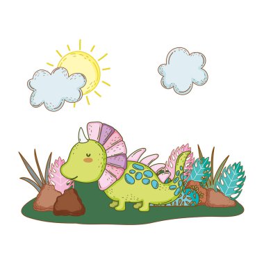 sevimli dinozor karakter simgesi