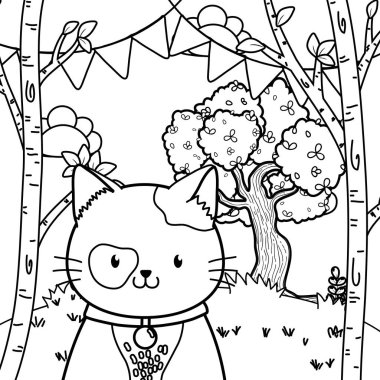 Sevimli Pet hayvan karikatür