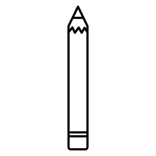 Schule Bleistift Versorgung isoliert Symbol — Stockvektor