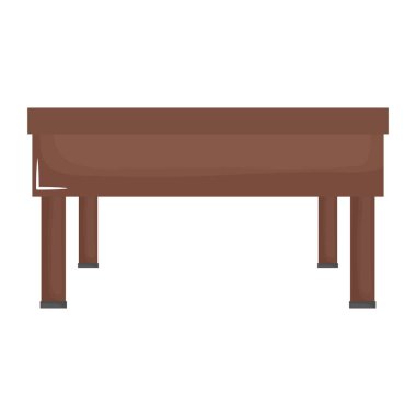 okul sırası ahşap eğitim izole simgesi