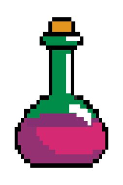 İzole zehir şişesi tasarım vektör illüstrasyon