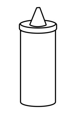 İzole domates sos tasarım vektör