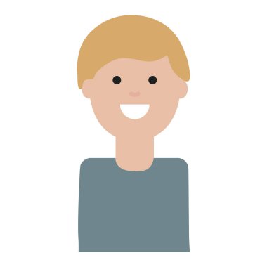 Mutlu genç adam Avatar karakteri