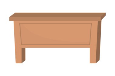 İzole masa tasarımı vektör illüstratör