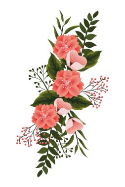 çiçek tropikal karikatür