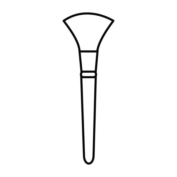 Ícone de desenho de escova de maquiagem —  Vetores de Stock