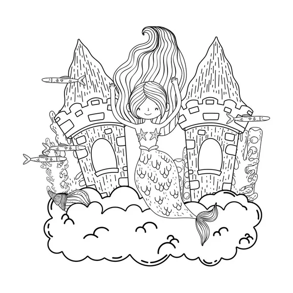 Magic Castle coloring page — Stock Vector © Dazdraperma #5173940