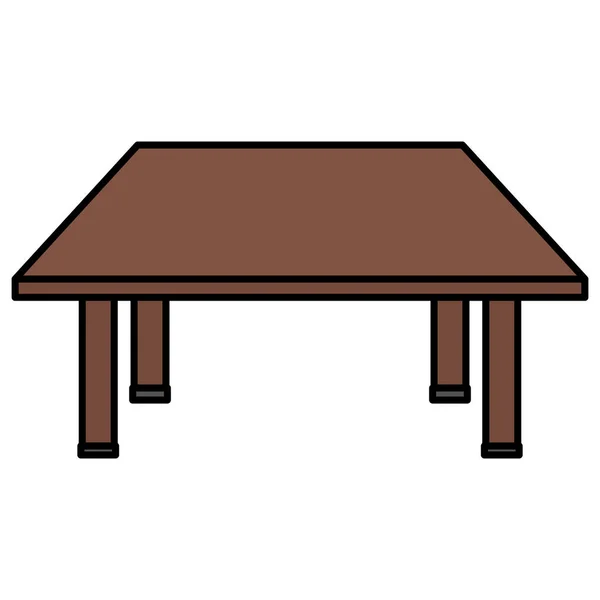 学校办公桌木制教育孤立图标 — 图库矢量图片