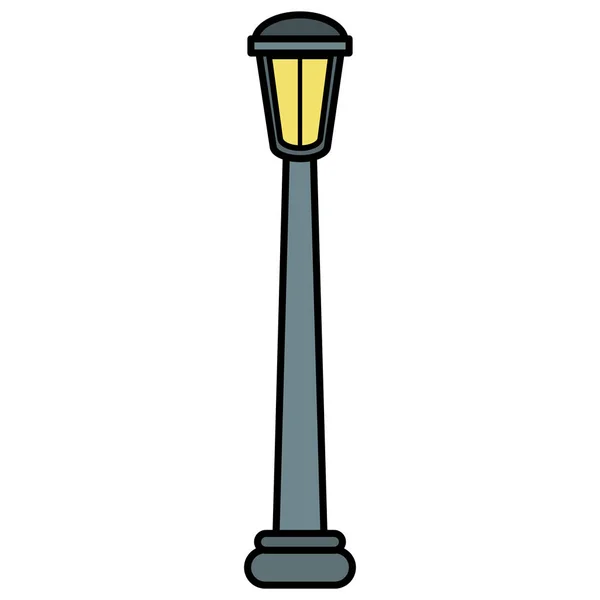 Parque lanterna luz post ícone —  Vetores de Stock