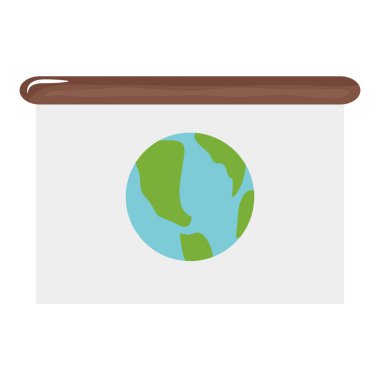 kağıt tahtada dünya haritası gezegen