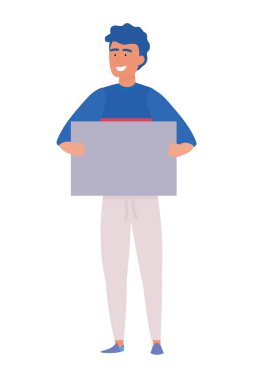 Pano tasarımı ile avatar adam