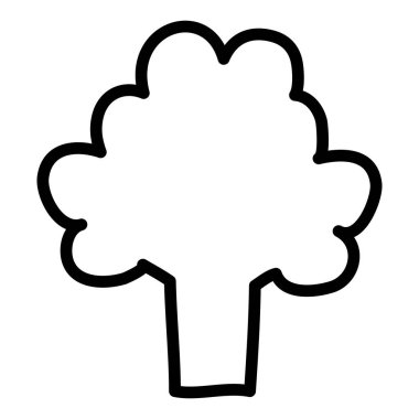 Taze brokoli sebze izole edilmiş ikon