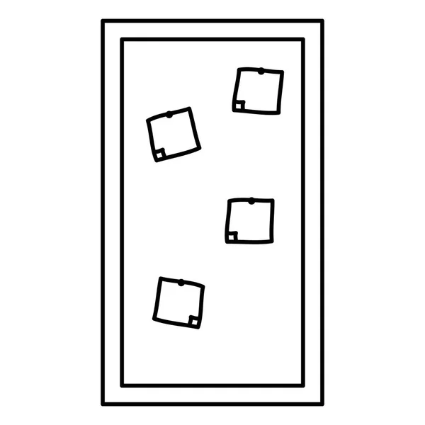 Tablero de notas de papel icono aislado — Archivo Imágenes Vectoriales