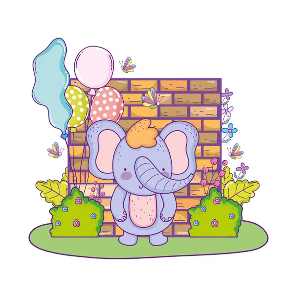 cute and little elephant character