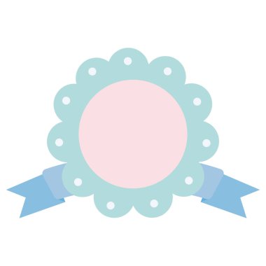 şerit çerçeveli dairesel dantel dekoratif