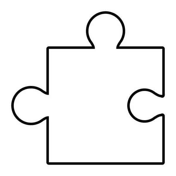 Puzzel spel ontwerp vector illustratie — Stockvector