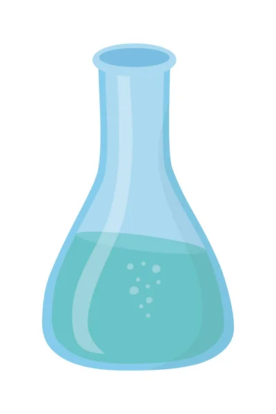 Isolated laboratory flask design vector illustrator — Stock Vector
