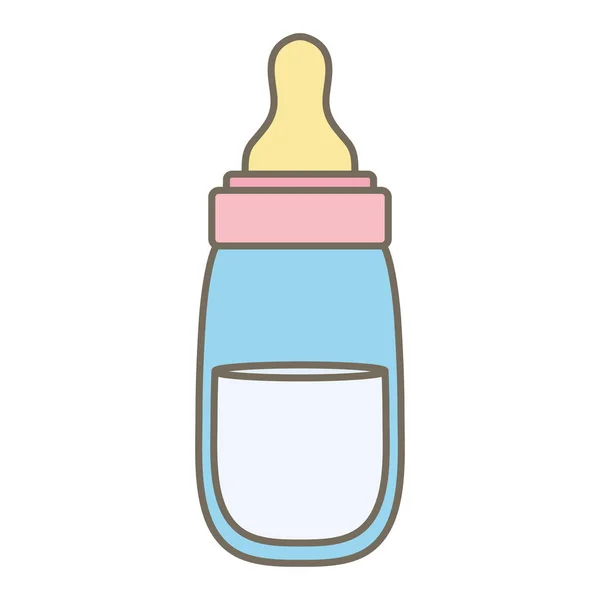 Bebé biberón accesorio de leche icono — Vector de stock