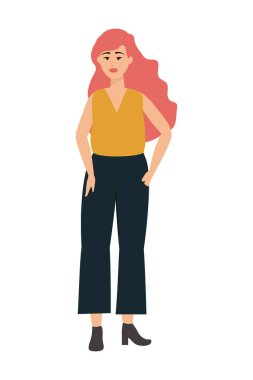 İzole kadın tasarım vector Illustrator