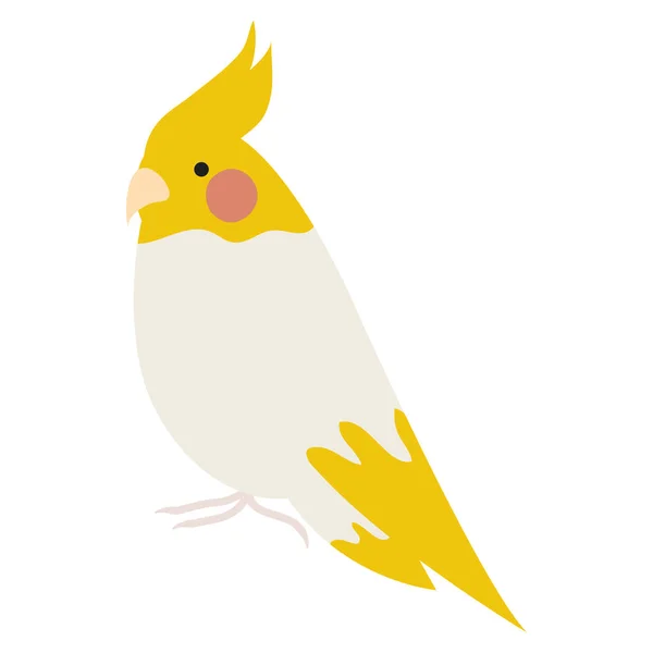 Lindo pajarito adorable mascota — Vector de stock