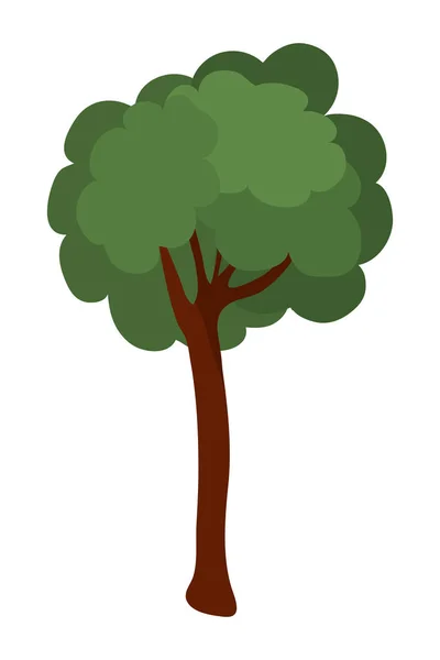 Isolierte abstrakte und saisonale Baumgestaltung — Stockvektor
