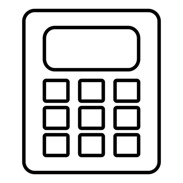 Цифровая иконка калькулятора — стоковый вектор