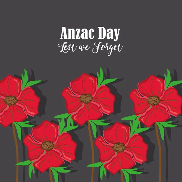 anzac holiday memorial with natural rose