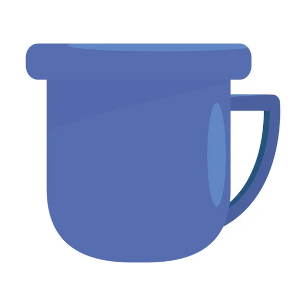 Tasse à café isolée illustration vectorielle de conception — Image vectorielle