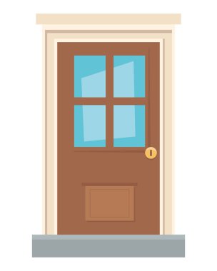 Geleneksel ev kapı tasarım vector Illustrator