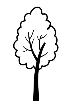 İzole soyut ve sezon ağacı tasarımı