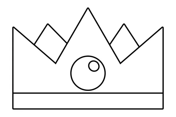 고립 된 로얄 크라운 디자인 벡터 일러스트 — 스톡 벡터