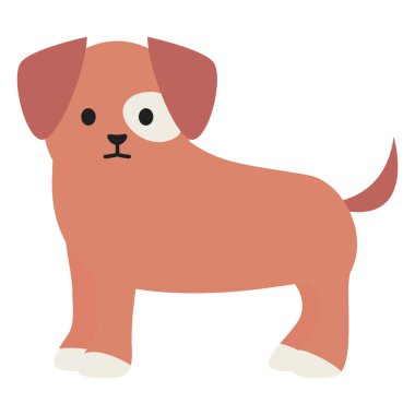 küçük köpek güzel maskot karakter