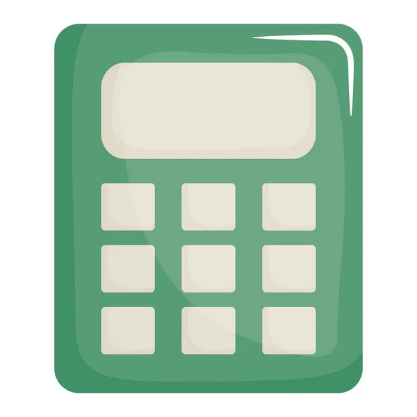 Calcolatrice icona digitale dispositivo matematico — Vettoriale Stock