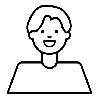 Mutlu genç adam Avatar karakteri