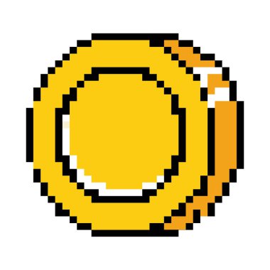 İzole sikke tasarım vektör illüstrasyon