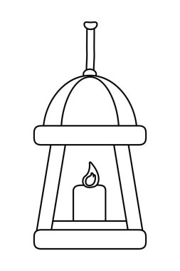 İzole mum tasarım vektör illüstrasyon