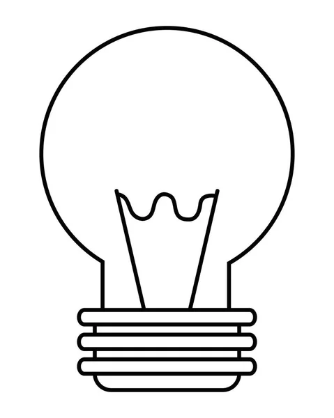 Illustration vectorielle isolée de conception d'ampoule électrique — Image vectorielle