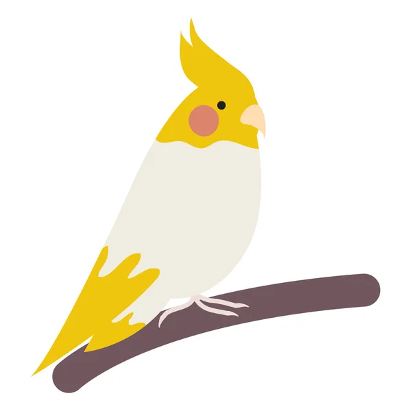 Schattige kleine vogel schattig mascotte — Stockvector