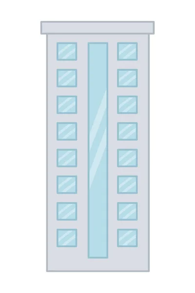 İzole kentsel ve modern bina tasarımı — Stok Vektör